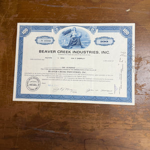 Stock Certificates