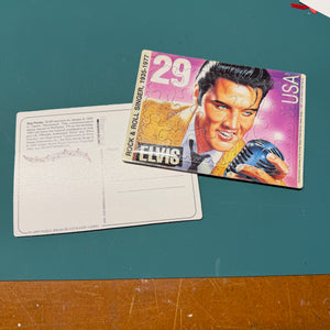 Elvis puzzle postcard