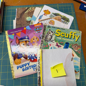 Damaged Little Golden Books - covers & pages