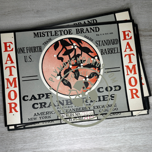 Cape Cod Cranberries crate labels
