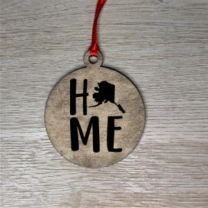 Home State Wooden Ornaments