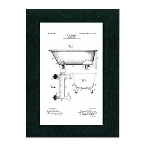 Bathroom patent cards