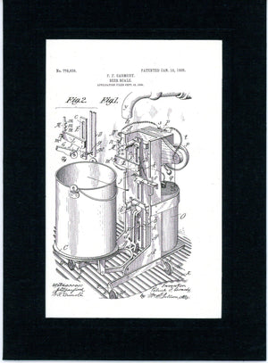 Beer Patents patent card set