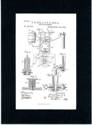 Beer Patents patent card set