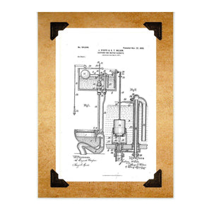 Bathroom patent cards