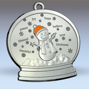 Snowing Positivity - Clarence 2025 Snowman ornament