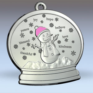 Snowing Positivity - Clarence 2025 Snowman ornament