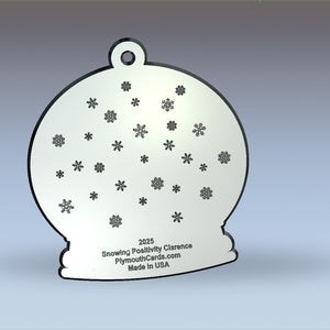 Snowing Positivity - Clarence 2025 Snowman ornament