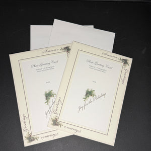 Vintage Holiday Plymouth Cards - 2 pack