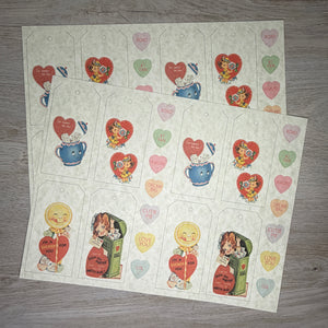 Valentine tags & candy hearts - LTP