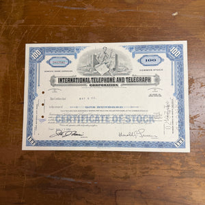 Stock Certificates