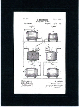 Beer Patents patent card set