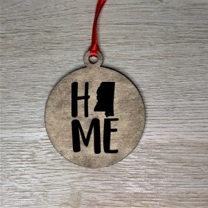 Home State Wooden Ornaments