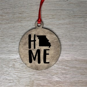 Home State Wooden Ornaments