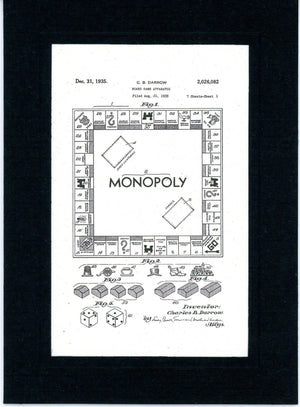 Monopoly patent cards