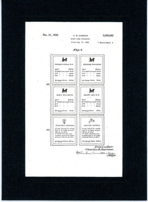 Monopoly patent cards