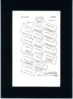 Monopoly patent cards