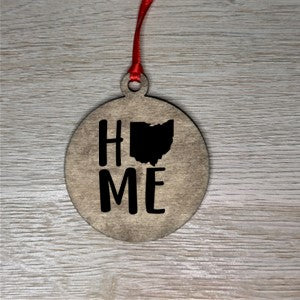 Home State Wooden Ornaments