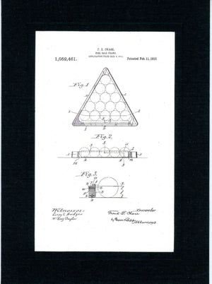 Pool Billiard patent cards
