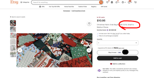 Christmas Fabric grab bag