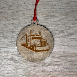 Semi Truck Ornament