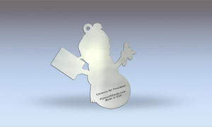 Clarence for President 2024 Snowman ornament