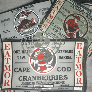 Cape Cod Cranberries crate labels