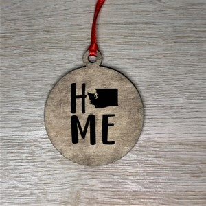 Home State Wooden Ornaments