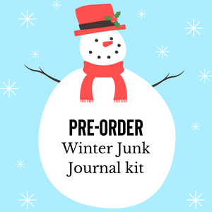 Winter Junk Journal card kit - January 2025