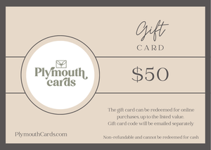 Plymouth Cards E-gift cards