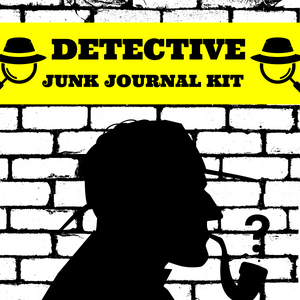 Detective Junk Journal Scrapbook kit - February 2025