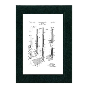 Golf Patents patent card set
