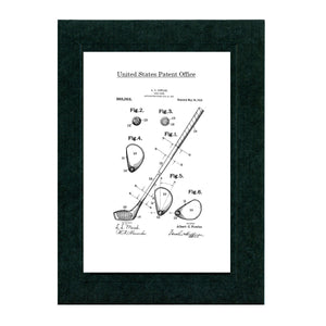 Golf Patents patent card set