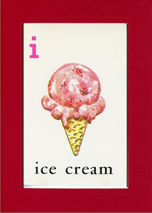 I is for Ice Cream-Alphabet Soup-Plymouth Cards