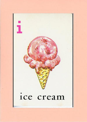 I is for Ice Cream-Alphabet Soup-Plymouth Cards