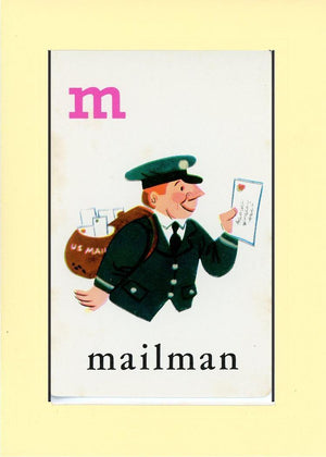 M is for Mailman-Alphabet Soup-Plymouth Cards