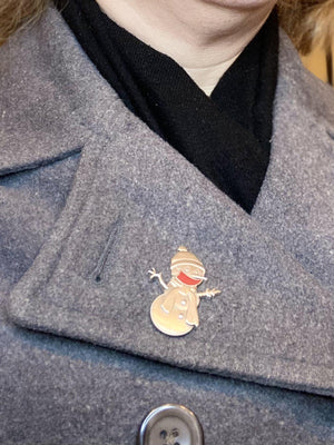 Clarence the Snowman - Masked Pin-Plymouth Cards