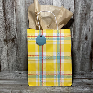 Gift Bag & Tag - Sunshine Plaid-Bags-Plymouth Cards
