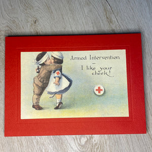 Armed Intervention - I like your cheek!-Greetings from the Past-Plymouth Cards