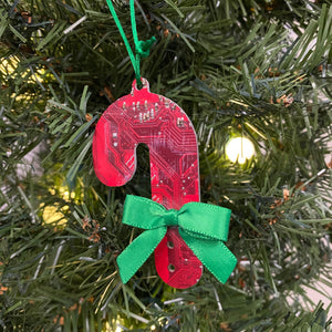 Candy Cane ornament-Plymouth Cards