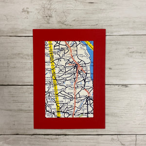 City State map card-Plymouth Cards