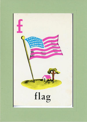 F is for Flag-Alphabet Soup-Plymouth Cards