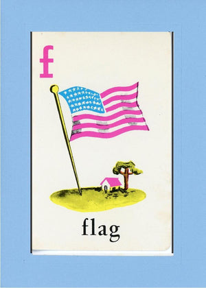 F is for Flag-Alphabet Soup-Plymouth Cards
