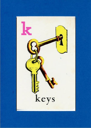 K is for Keys-Alphabet Soup-Plymouth Cards