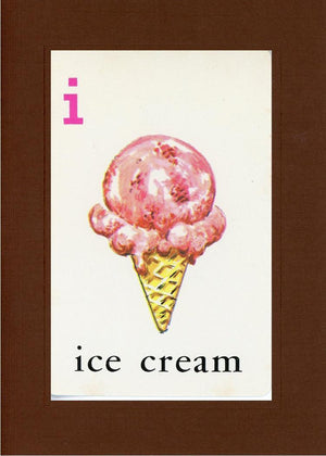 I is for Ice Cream-Alphabet Soup-Plymouth Cards