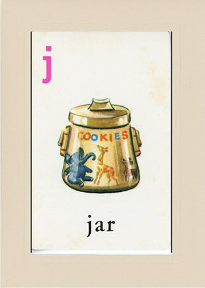 J is for Jar-Alphabet Soup-Plymouth Cards