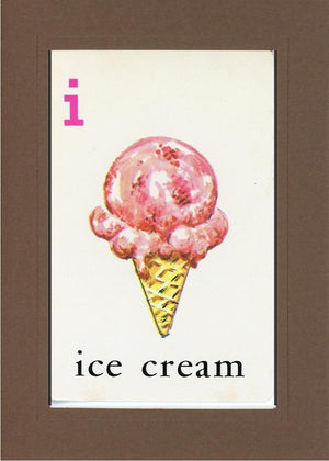 I is for Ice Cream-Alphabet Soup-Plymouth Cards