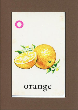 O is for Orange-Alphabet Soup-Plymouth Cards