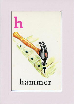H is for Hammer-Alphabet Soup-Plymouth Cards