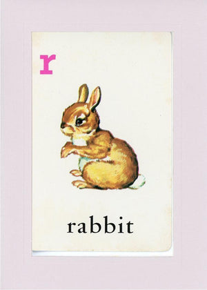 R is for Rabbit-Alphabet Soup-Plymouth Cards